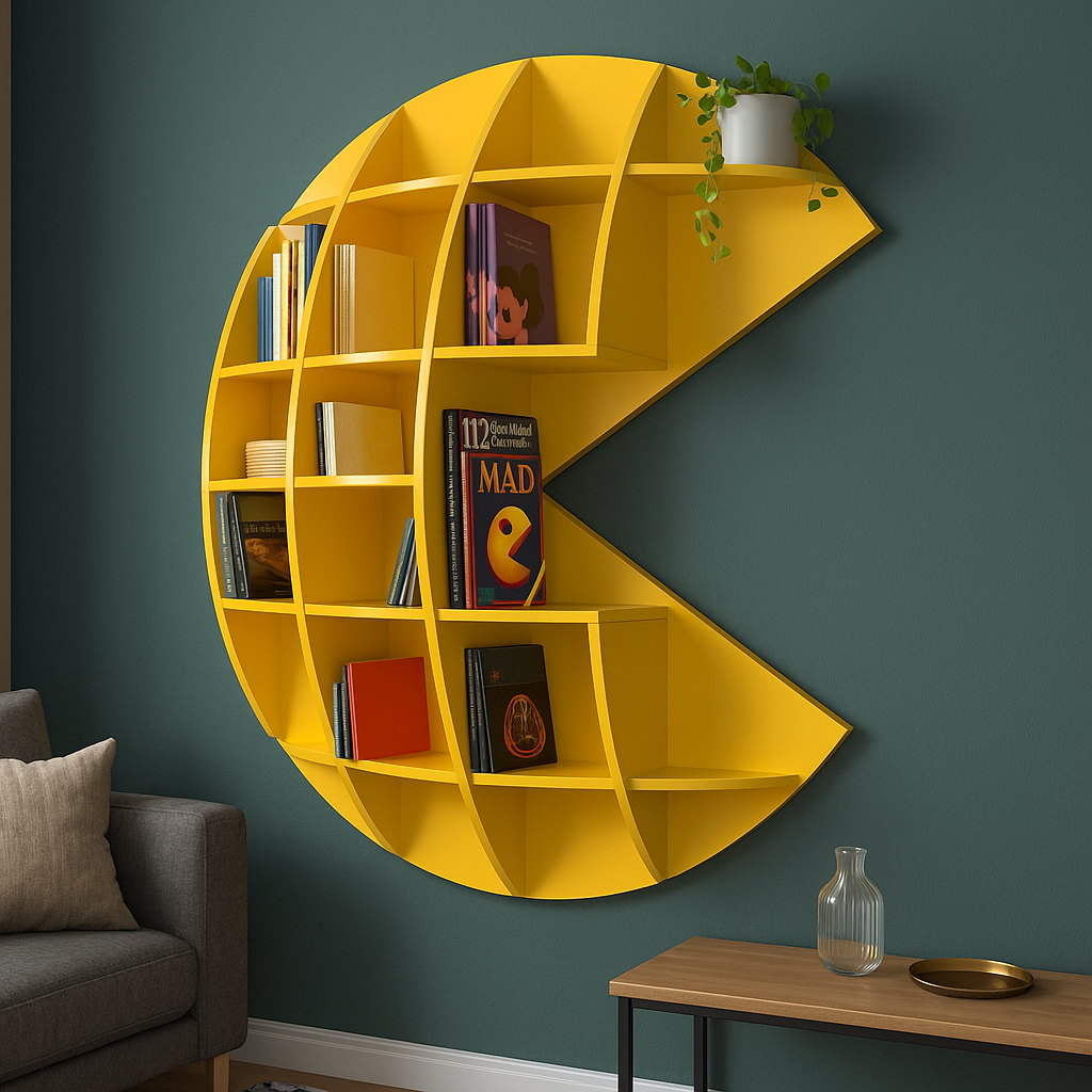 Étagère Murale « Pac‑Man Fun & Déco »