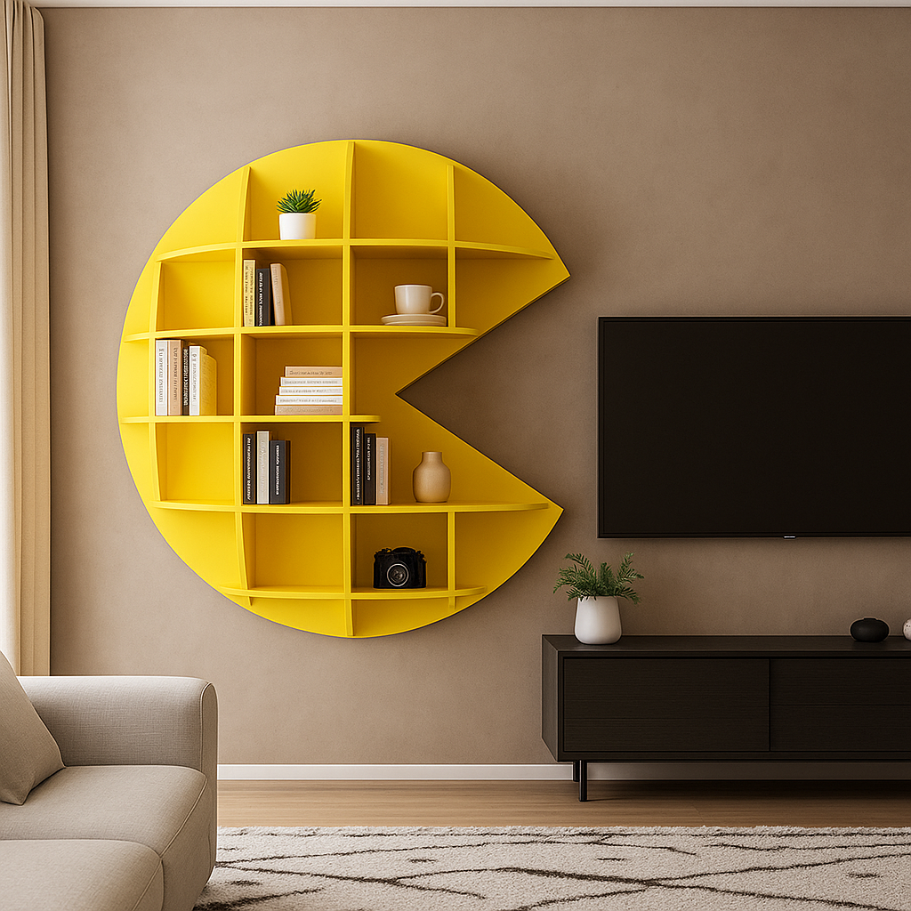 Étagère Murale « Pac‑Man Fun & Déco »