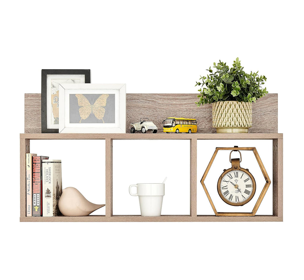 Danya B. – Étagère Murale Triple « Cubes + Ledge »