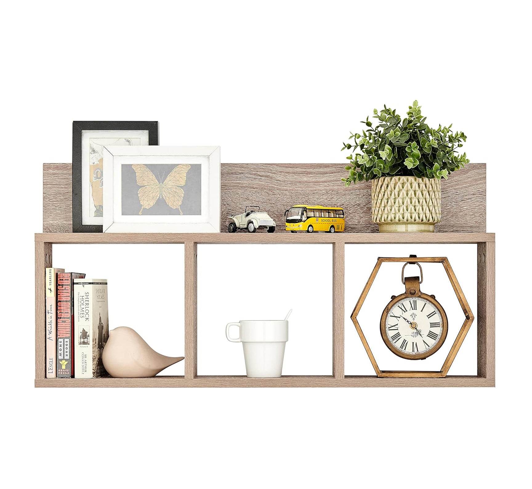 Danya B. – Étagère Murale Triple « Cubes + Ledge »